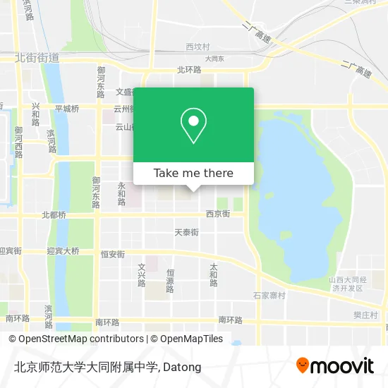 北京师范大学大同附属中学 map