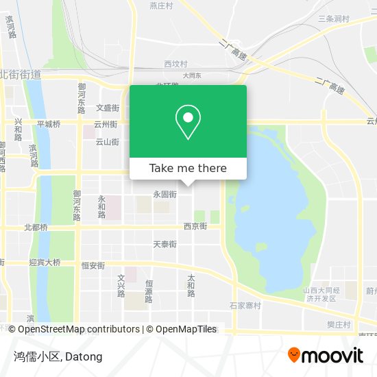 鸿儒小区 map