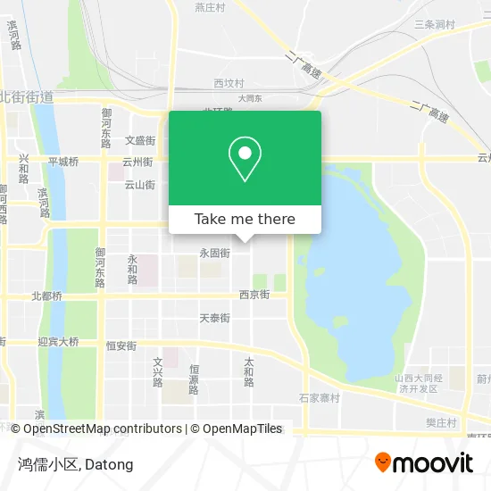 鸿儒小区 map