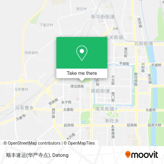 顺丰速运(华严寺点) map