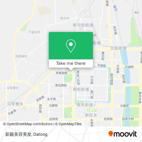 新颖美容美发 map