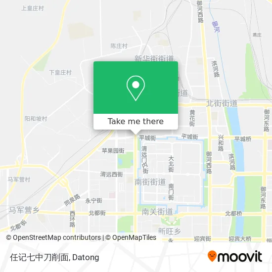 任记七中刀削面 map