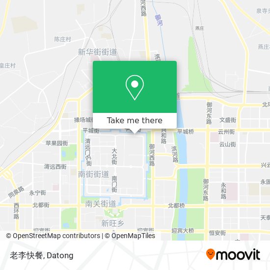 老李快餐 map