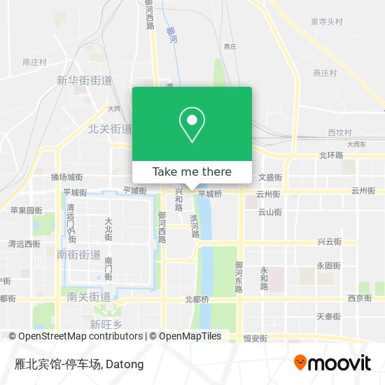 雁北宾馆-停车场 map