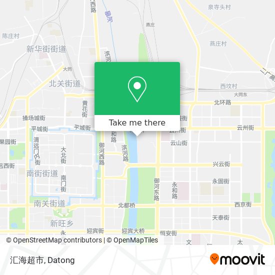 汇海超市 map