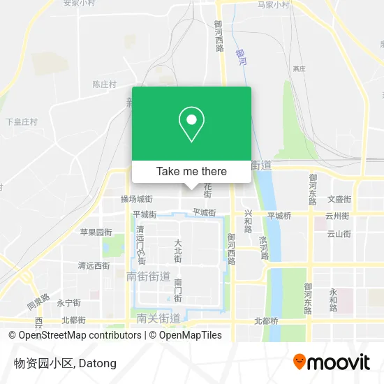 物资园小区 map