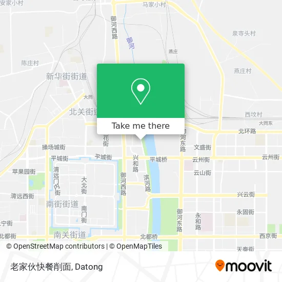 老家伙快餐削面 map