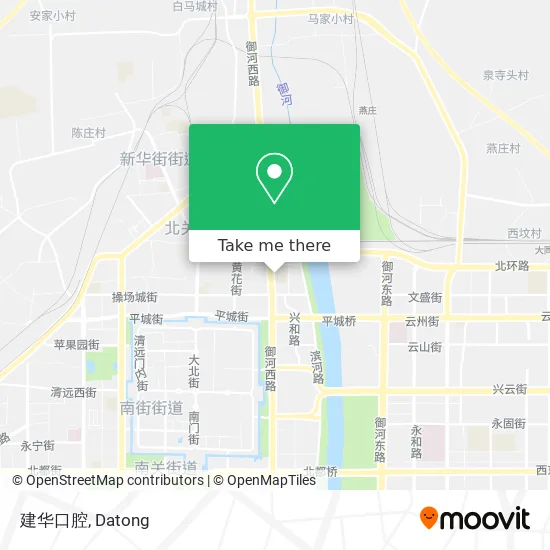 建华口腔 map