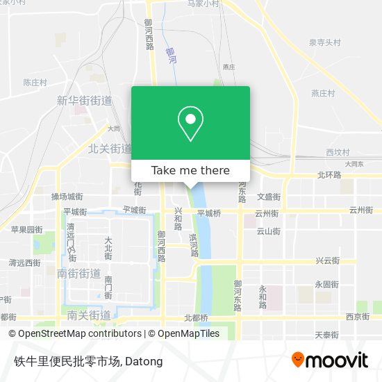 铁牛里便民批零市场 map