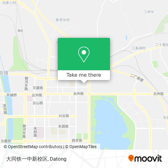 大同铁一中新校区 map