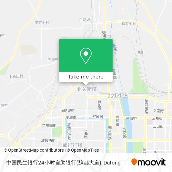中国民生银行24小时自助银行(魏都大道) map