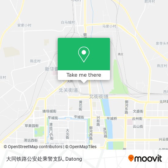 大同铁路公安处乘警支队 map