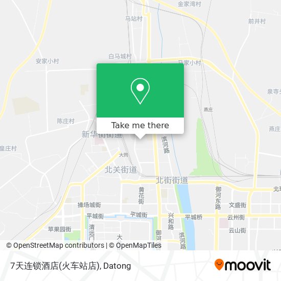 7天连锁酒店(火车站店) map