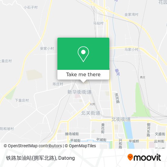 铁路加油站(拥军北路) map