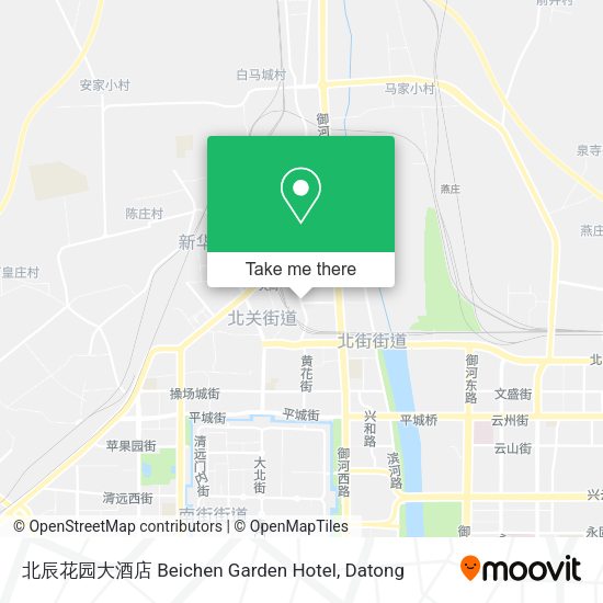 北辰花园大酒店 Beichen Garden Hotel map