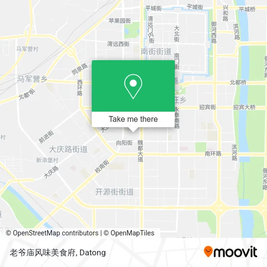 老爷庙风味美食府 map