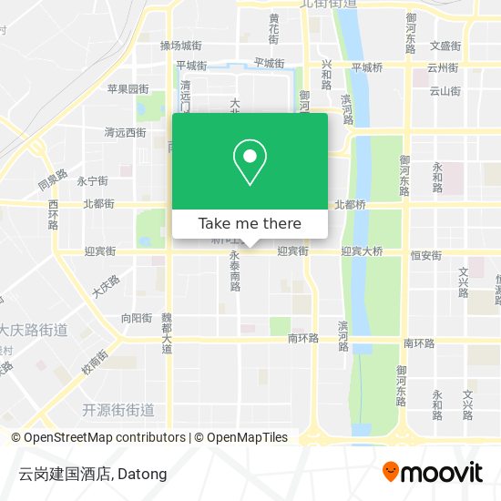 云岗建国酒店 map