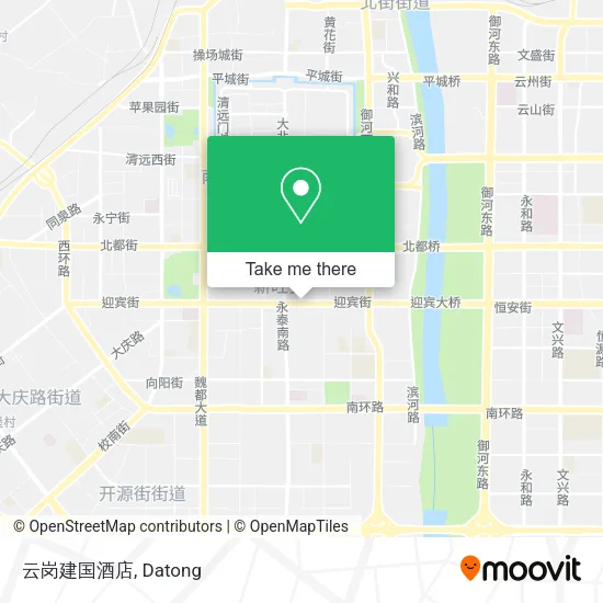 云岗建国酒店 map