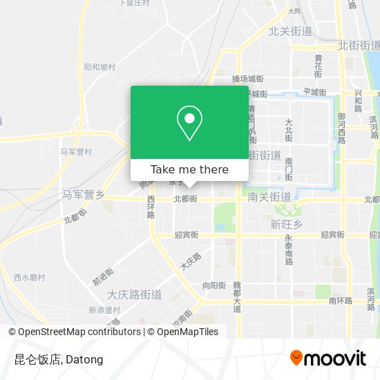 昆仑饭店 map