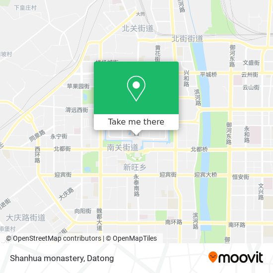 Shanhua monastery map