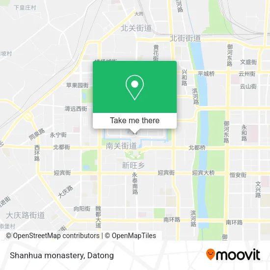 Shanhua monastery map