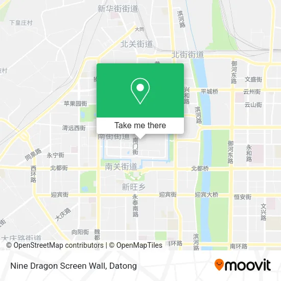 Nine Dragon Screen Wall map