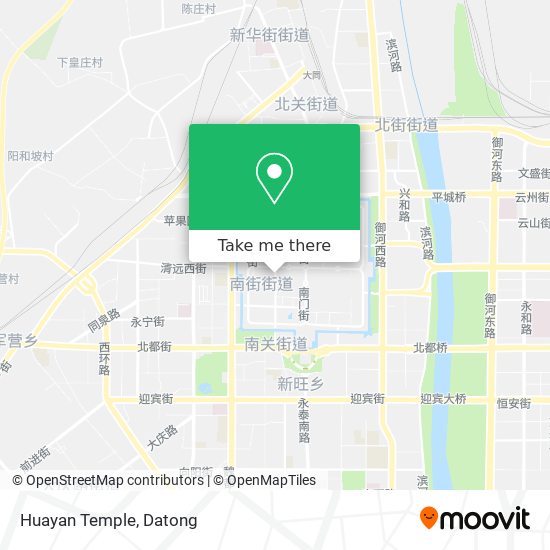 Huayan Temple map