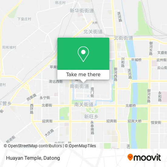 Huayan Temple map