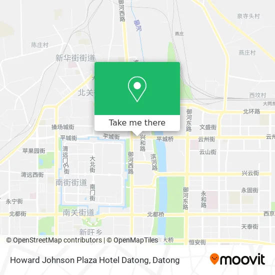 Howard Johnson Plaza Hotel Datong map