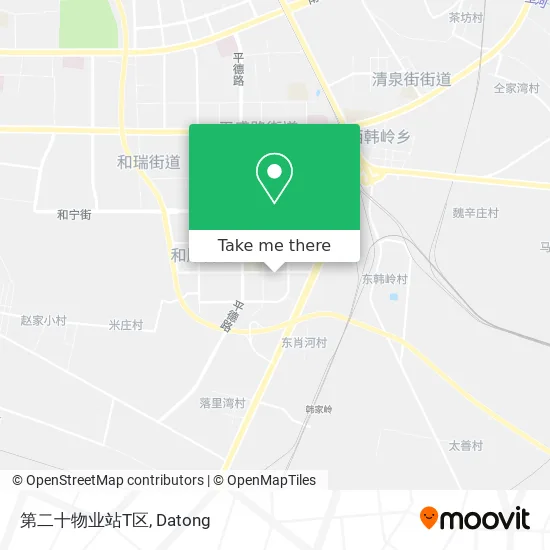 第二十物业站T区 map
