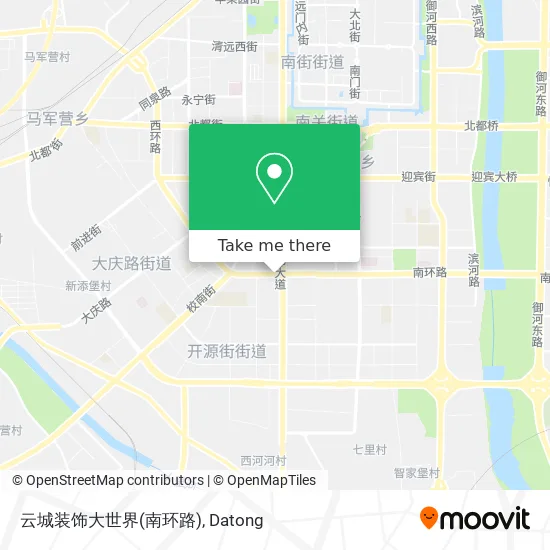 云城装饰大世界(南环路) map