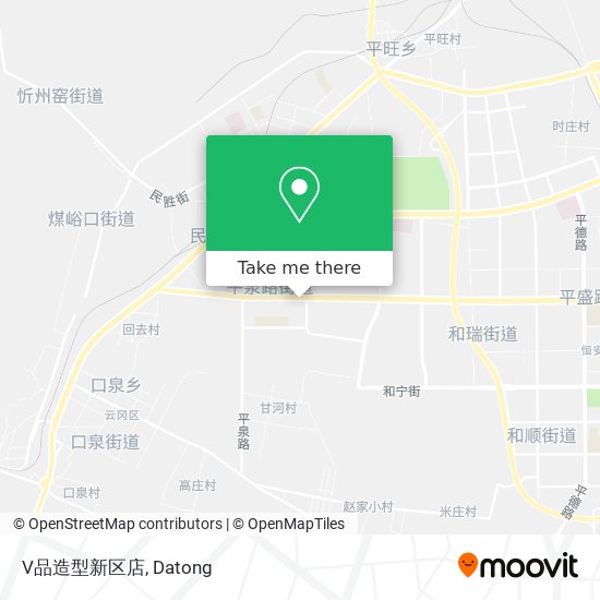 V品造型新区店 map