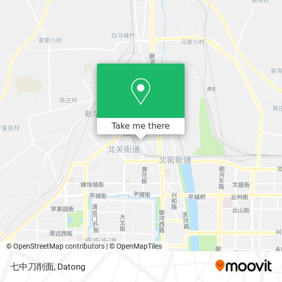 七中刀削面 map