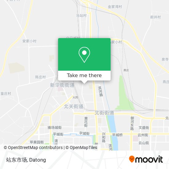 站东市场 map