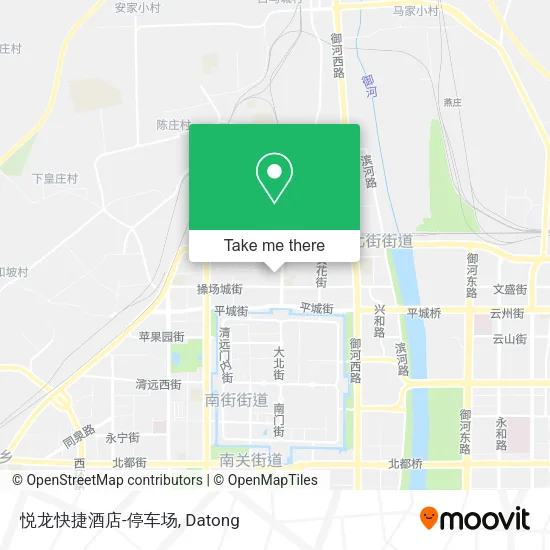悦龙快捷酒店-停车场 map