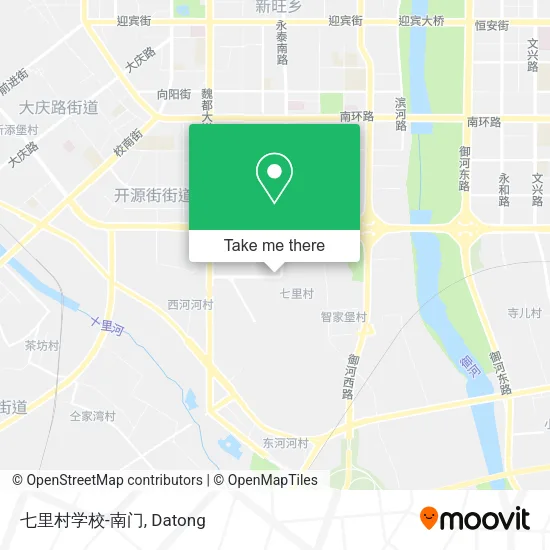 七里村学校-南门 map