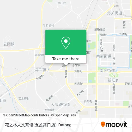花之林人文茶馆(五岔路口店) map