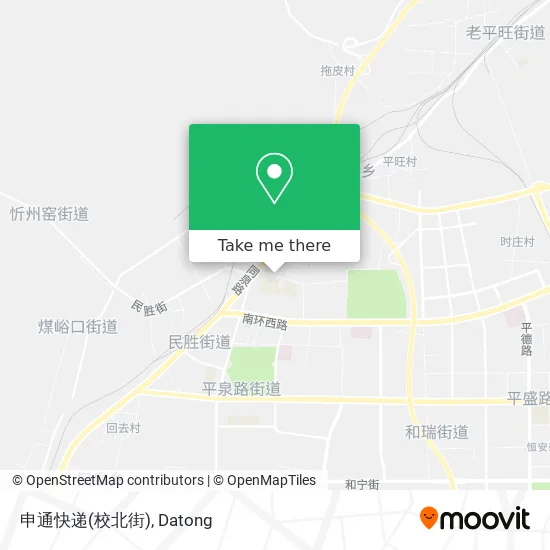 申通快递(校北街) map