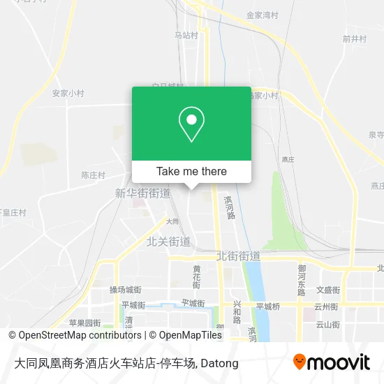 大同凤凰商务酒店火车站店-停车场 map