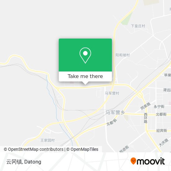 云冈镇 map