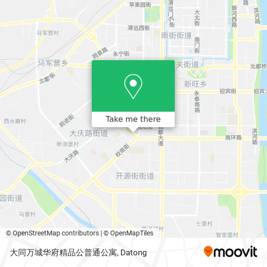 大同万城华府精品公普通公寓 map