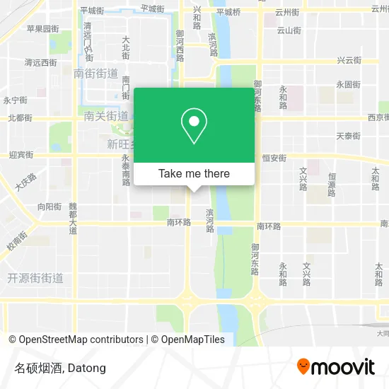 名硕烟酒 map