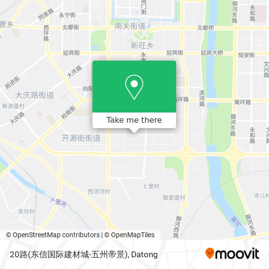 20路(东信国际建材城-五州帝景) map