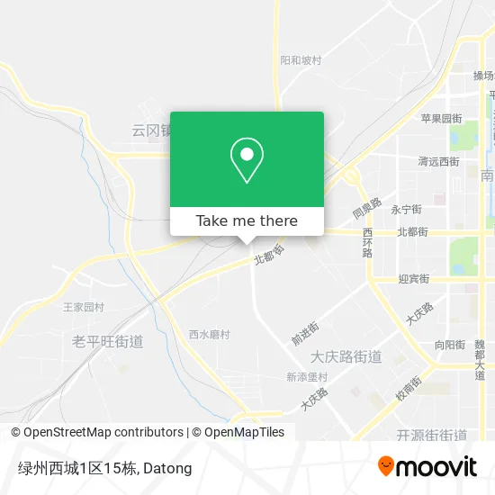 绿州西城1区15栋 map