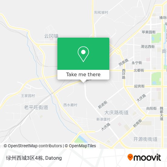 绿州西城3区4栋 map
