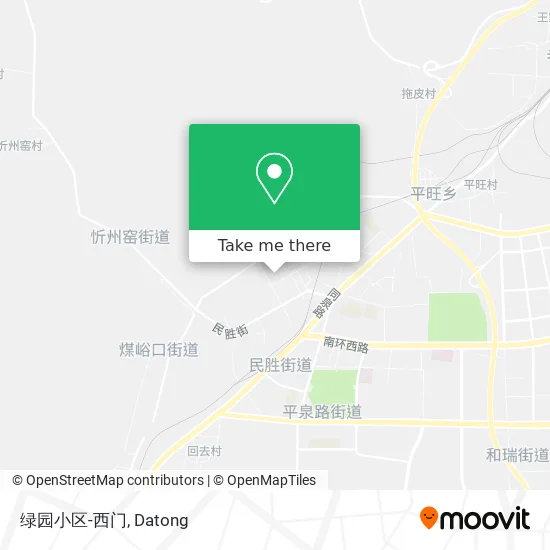 绿园小区-西门 map