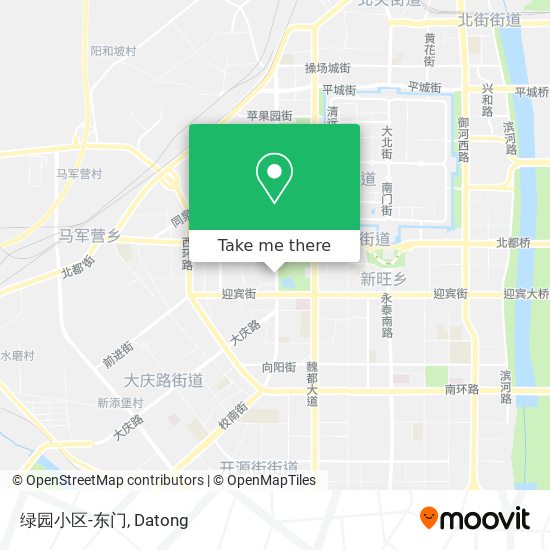绿园小区-东门 map