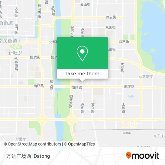 万达广场西 map