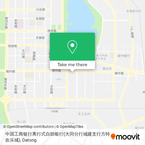 中国工商银行离行式自助银行(大同分行城建支行方特欢乐城) map