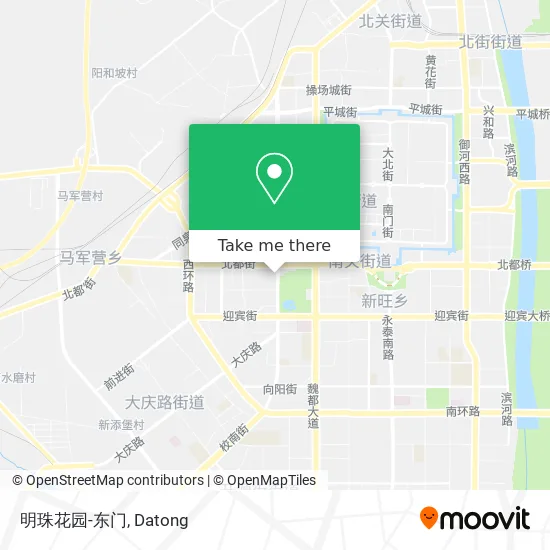 明珠花园-东门 map